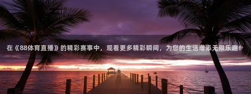 在《88体育直播》的精彩赛事中，观看更多精彩瞬间，为您的生活增添无限乐趣！