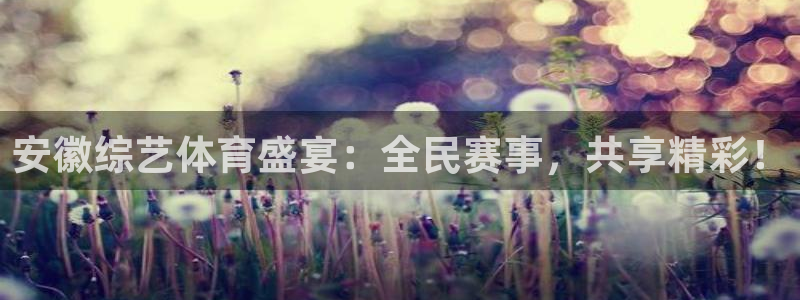安徽综艺体育盛宴：全民赛事，共享精彩！