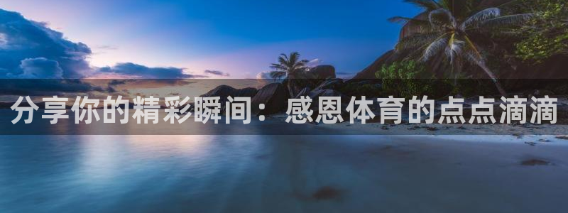 分享你的精彩瞬间：感恩体育的点点滴滴